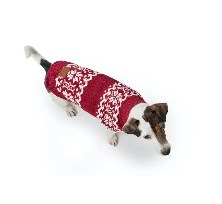 Dog Sweater Birka Red