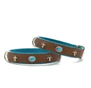 Maul Hondenhalsband Ibiza Mokka - Petrol