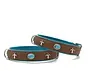 Hondenhalsband Ibiza Mokka - Petrol
