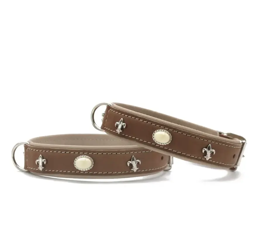 Dog Collar Ibiza Mocha - Ivory