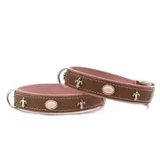 Maul Hondenhalsband Ibiza Mokka - Flamingo