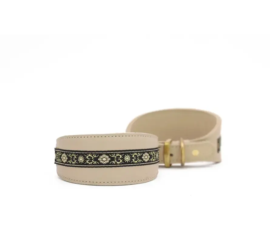 Greyhound Collar Borte Ivory