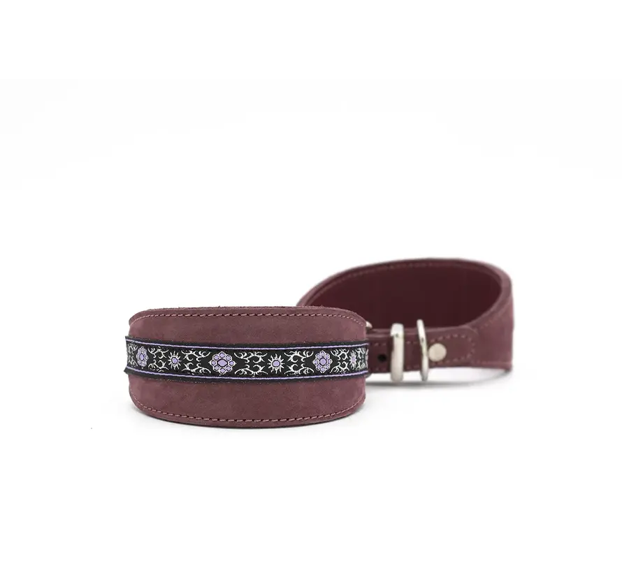 Windhondenhalsband Borte Aubergine