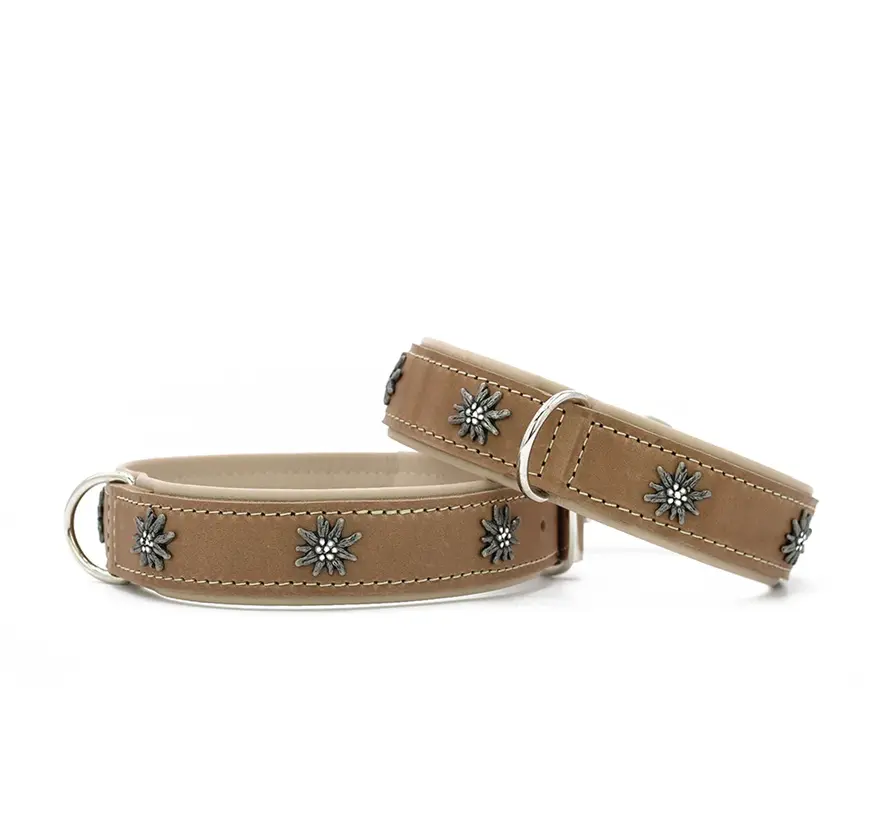 Hondenhalsband Alpenruf Mokka
