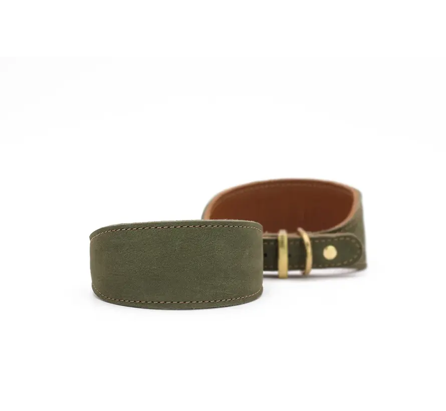 Windhondenhalsband Klassiek Khaki