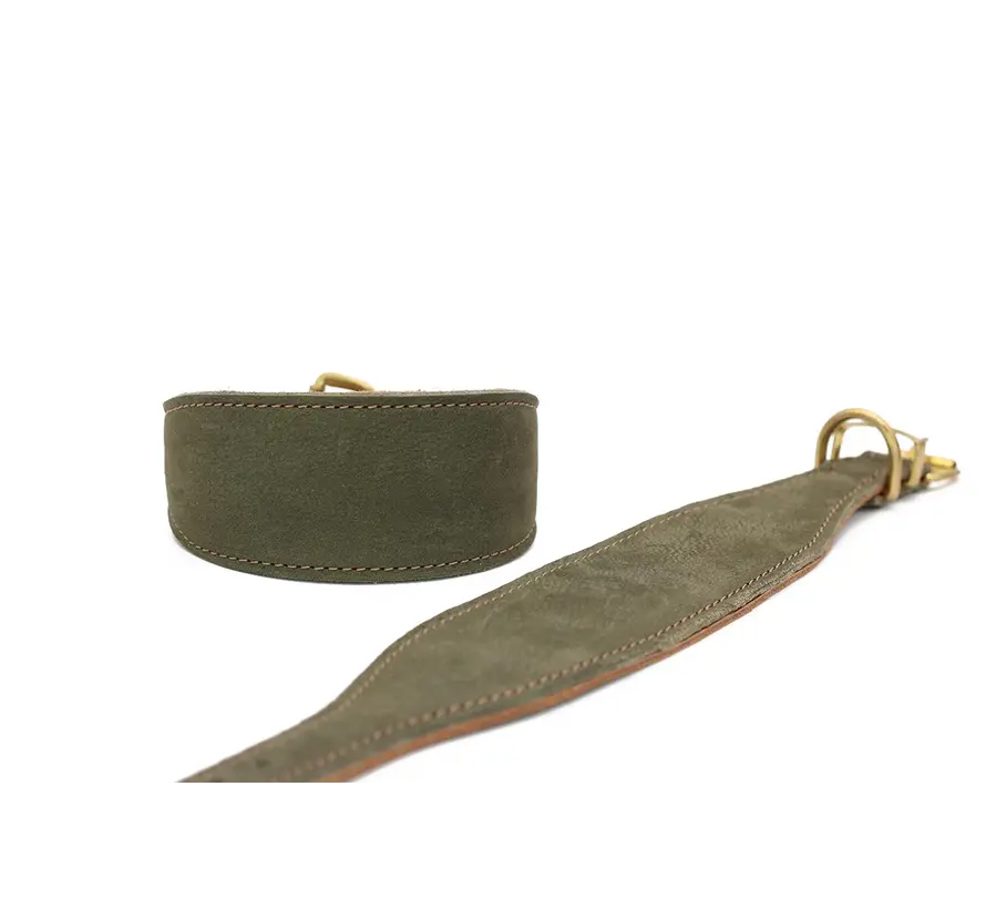 Windhondenhalsband Klassiek Khaki