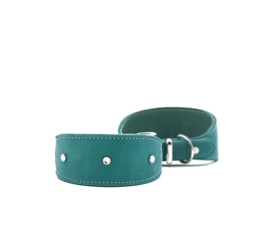 Windhondenhalsband Diamond Petrol