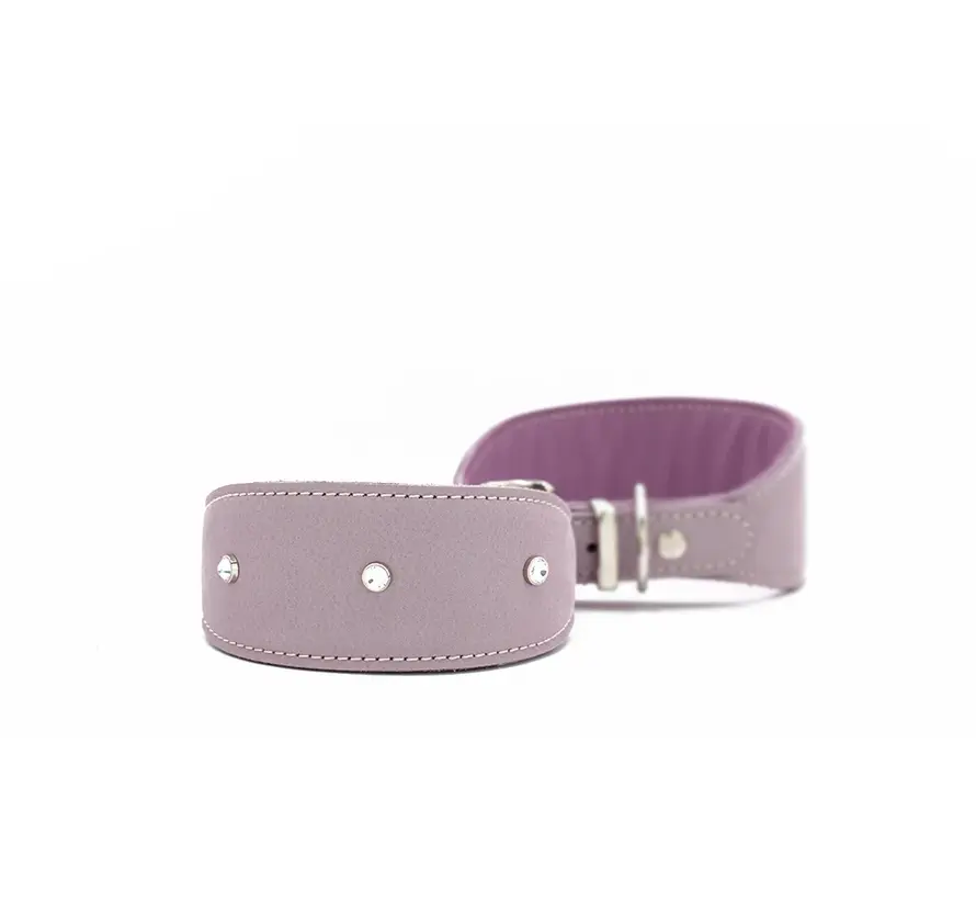 Windhondenhalsband Diamond Lila