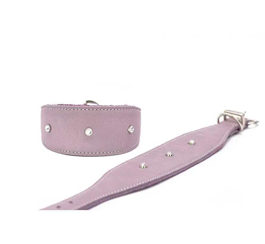 Greyhound collar Diamond Lilac