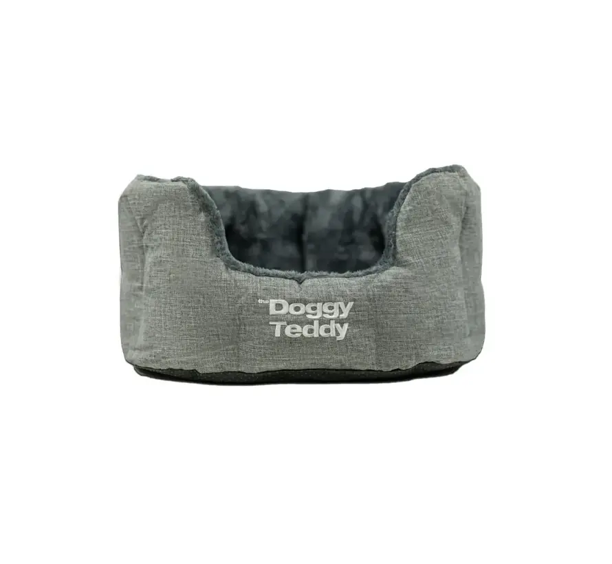 Dog Bed Teddy Strong Light Grey