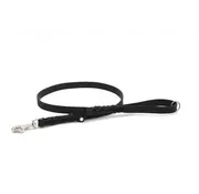 Maul Dog Leash Greased Leather Black