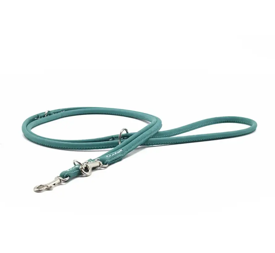 Hondenriem Nubuck Petrol