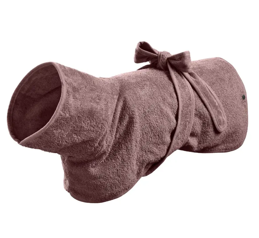 Dog Bathrobe Riga Old Rose