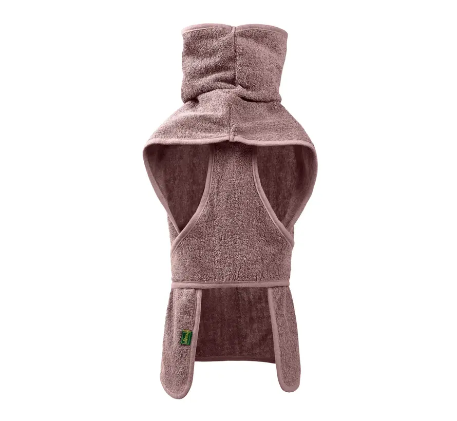 Dog Bathrobe Riga Old Rose
