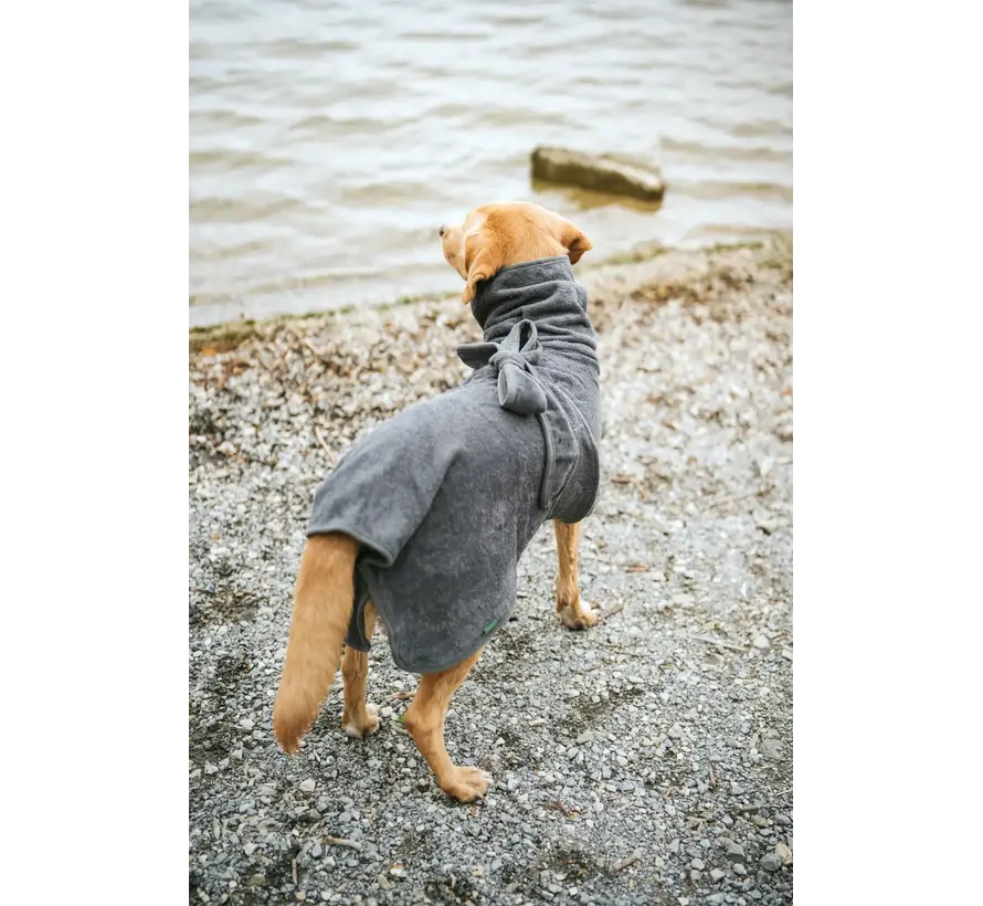 Dog Bathrobe Riga Grey