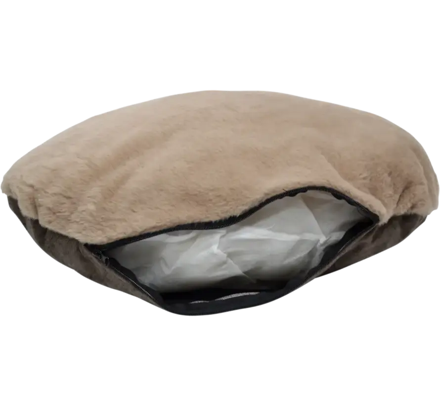 Round Dog Bed Bodhi Dark Brown