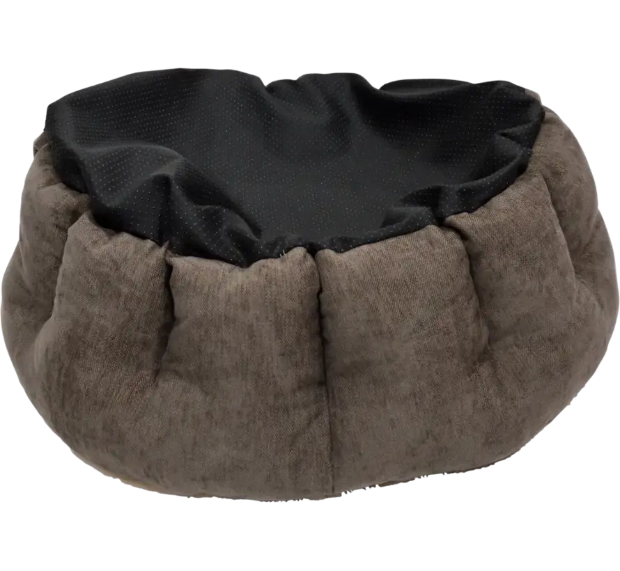 Round Dog Bed Bodhi Dark Brown