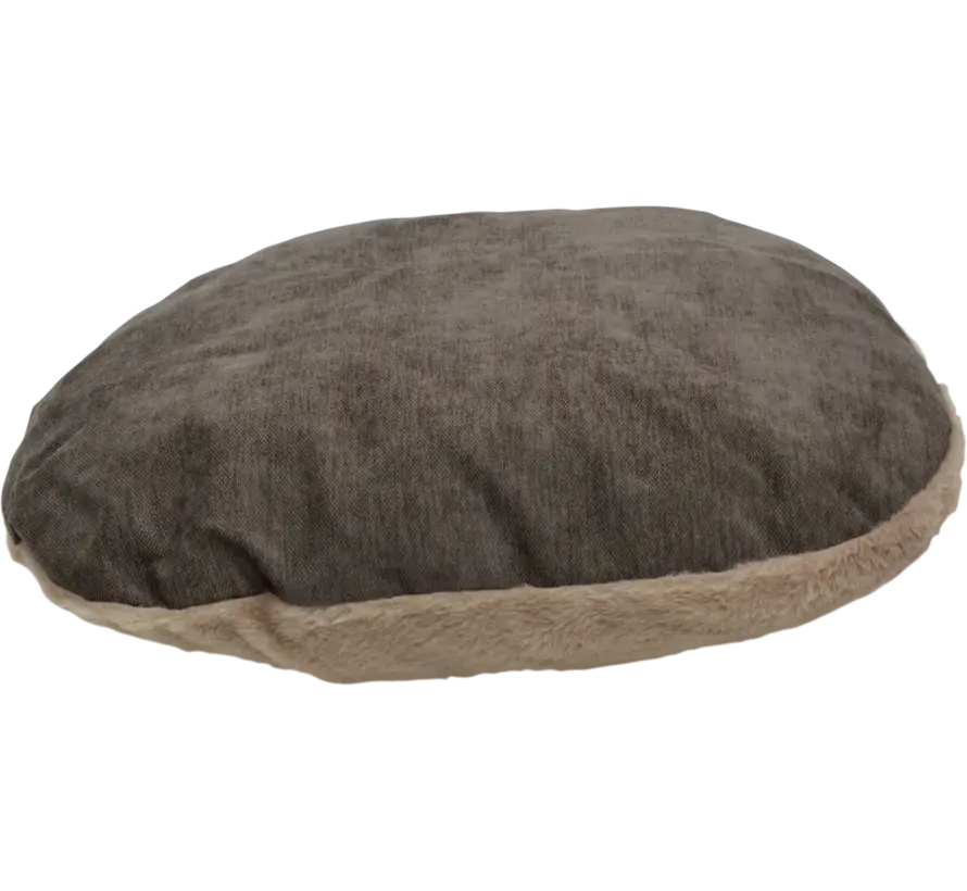Round Dog Bed Bodhi Dark Brown