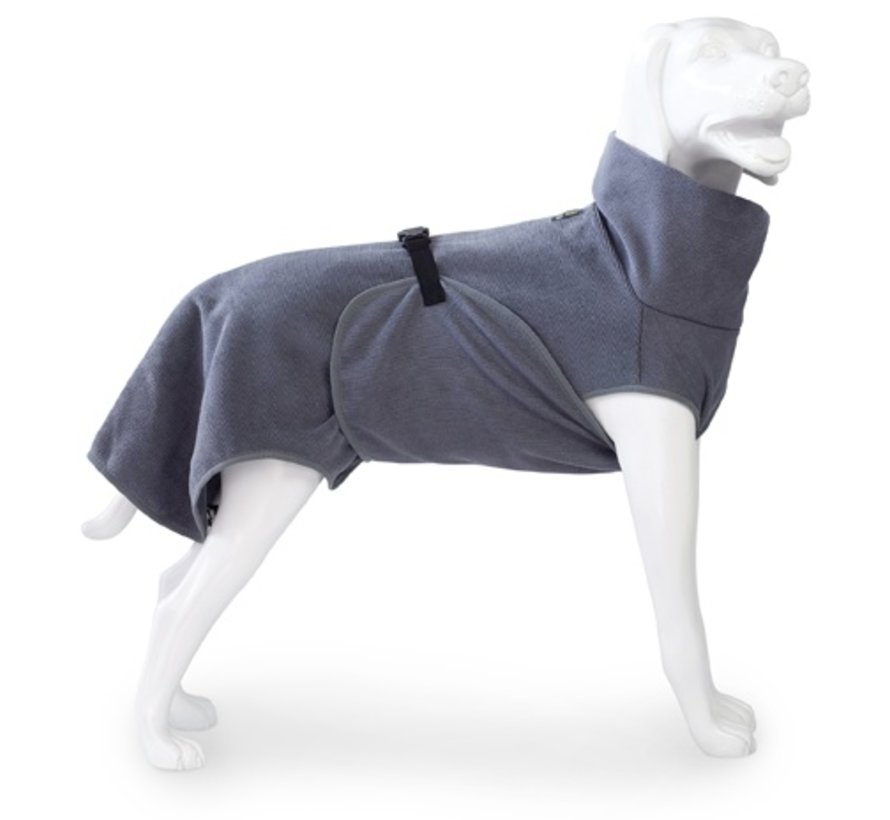 Dog Bathrobe Doggy Dry Dark Grey