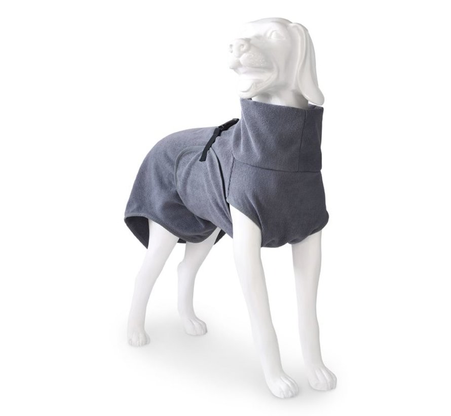 Dog Bathrobe Doggy Dry Dark Grey