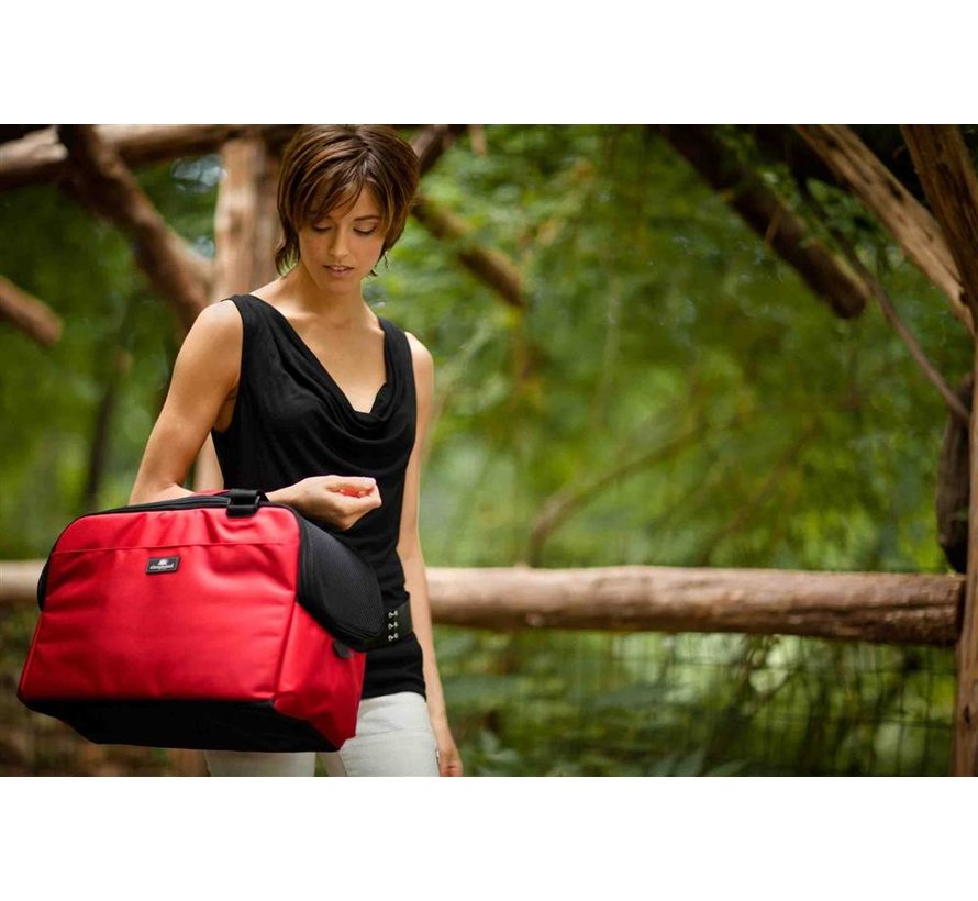 Atom Rode Luxe Reistas & Draagtas voor Honden en Katten 