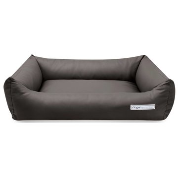 Dogsfavorite Dog Bed Faux Leather Taupe
