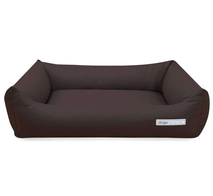 Dog Bed Faux Leather Mocha