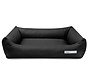 Dog Bed Faux Leather Black