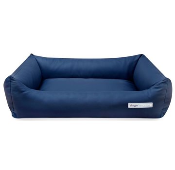 Dogsfavorite Dog Bed Faux Leather Navy Blue