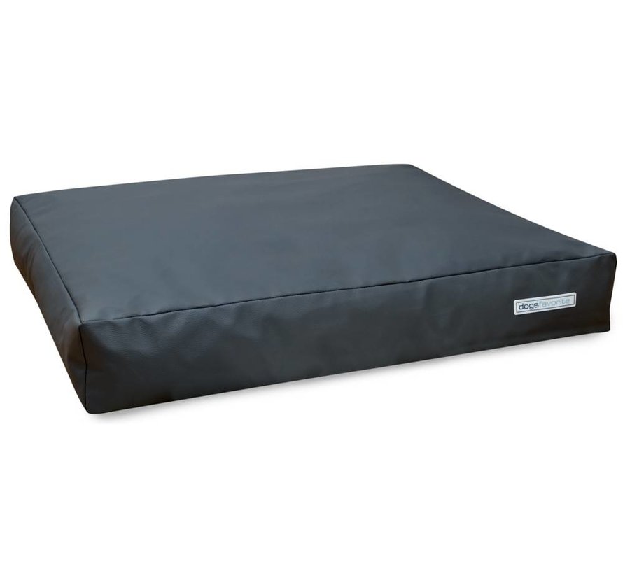 Dog Cushion Big Pad Leatherette Dark grey