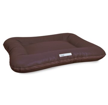 Dogsfavorite Dog Bed Classic Leatherette Brown