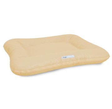 Dogsfavorite Dog Bed Classic Faux Leather Cream