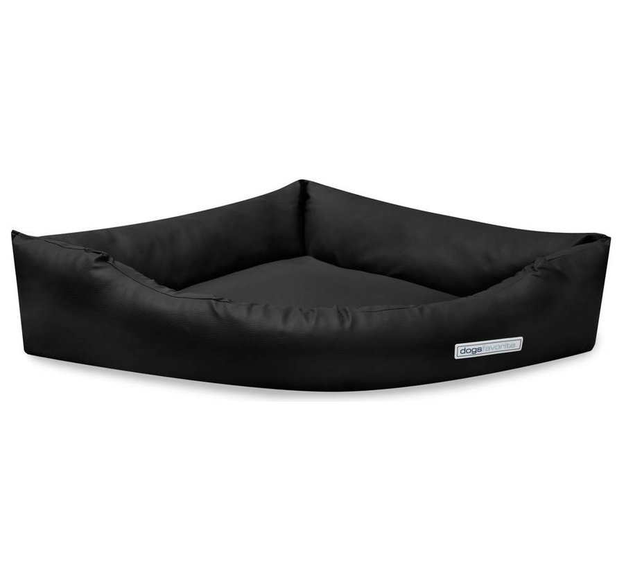 Dog Bed Dogs Corner Leatherette Black