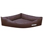 Dog Bed Dogs Corner Leatherette Brown