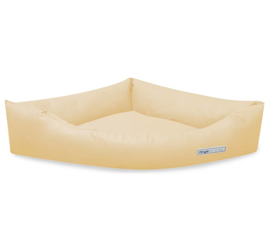 Dog Bed Dogs Corner Leatherette Cream