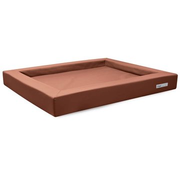 Dogsfavorite Dog Bed Relax Faux Leather Cognac