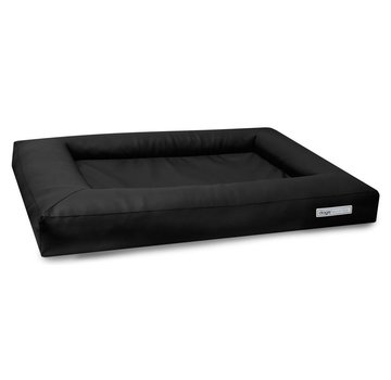 Dogsfavorite Dog Bed Cube Faux Leather Black