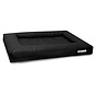 Dog Bed Cube Faux Leather Black