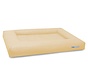 Dog Bed Cube Artificial Leather Cream