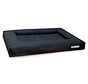 Dog Bed Cube Artificial Leather Dark Grey