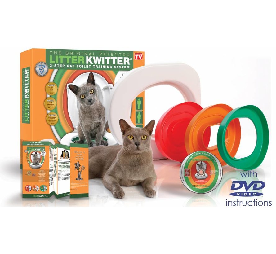 Toilet training system for cats