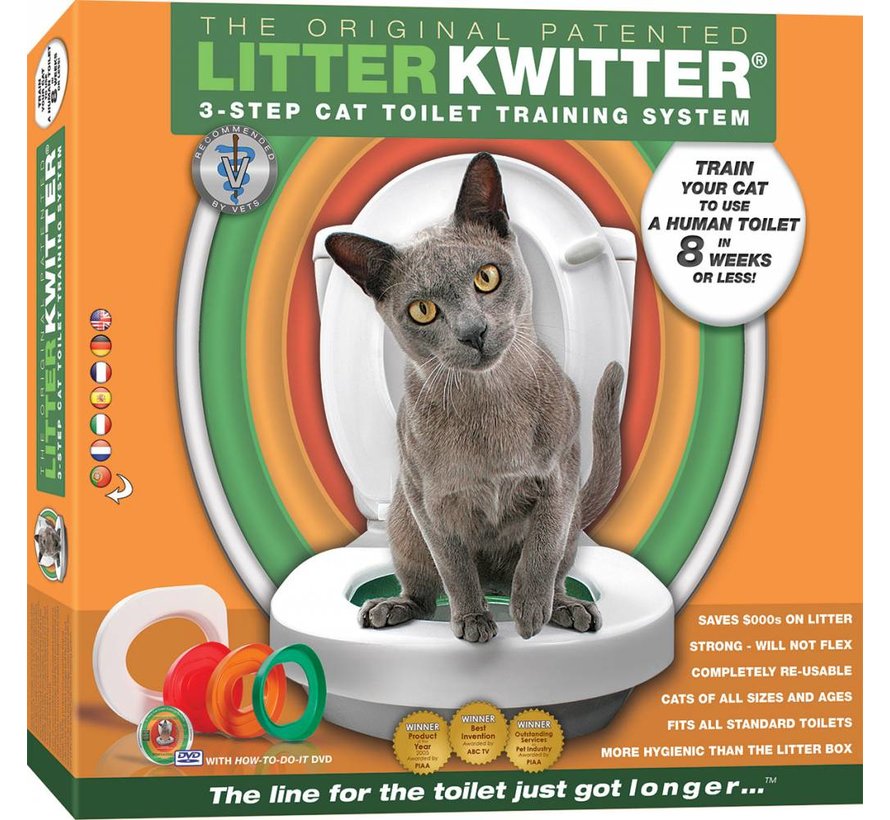 Toilet training system for cats