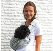 4LazyLegs Dog Sling Canvas Grey XS
