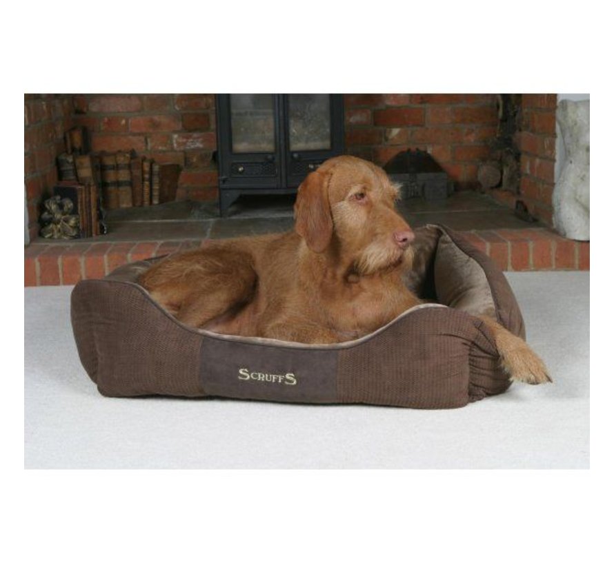 Hondenmand Chester Box Bed Chocolate