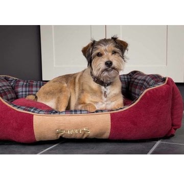 Scruffs Dog Bed Highland Red