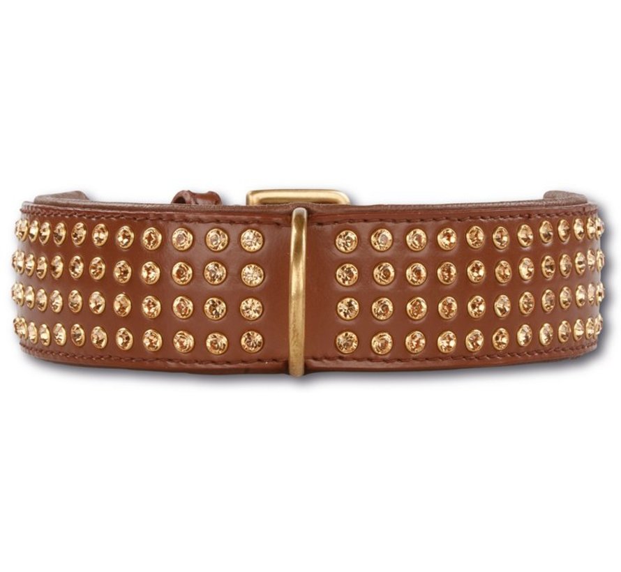 Dog Collar Swarovski Extreme Brown 45mm