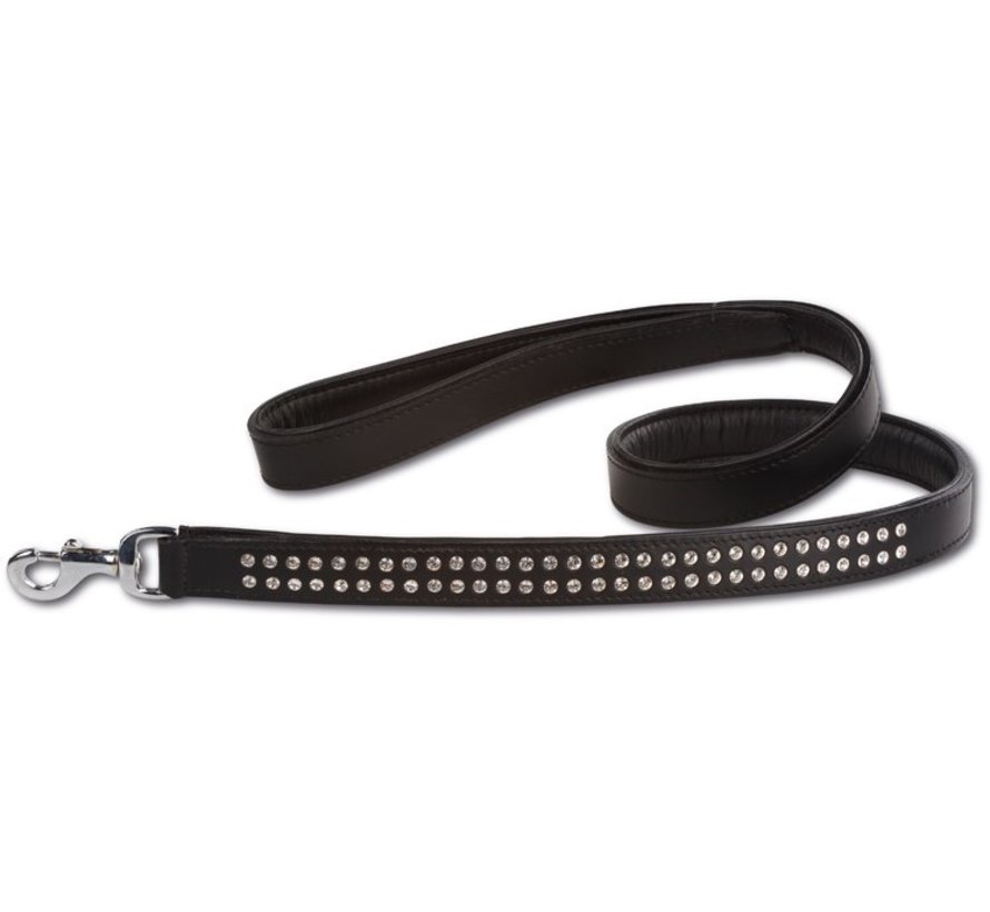 Dog Leash Swarovski Extreme Black