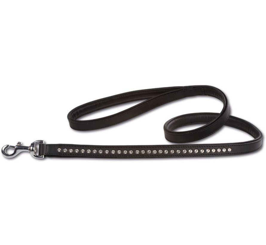 Dog Leash Swarovski Extreme Black