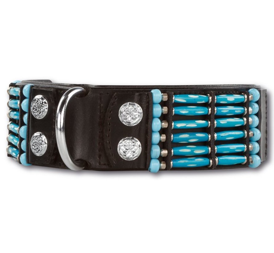 Dog Collar Blue River 50mm