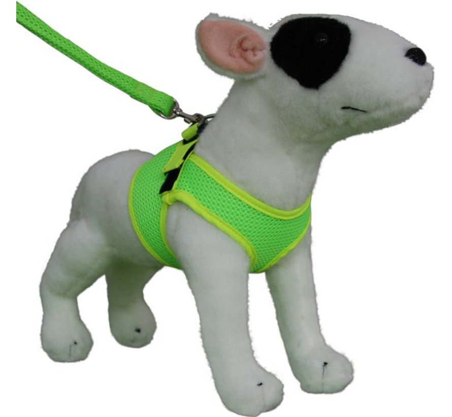 Dog Harness Comfy Harness Mesh Fluo Green